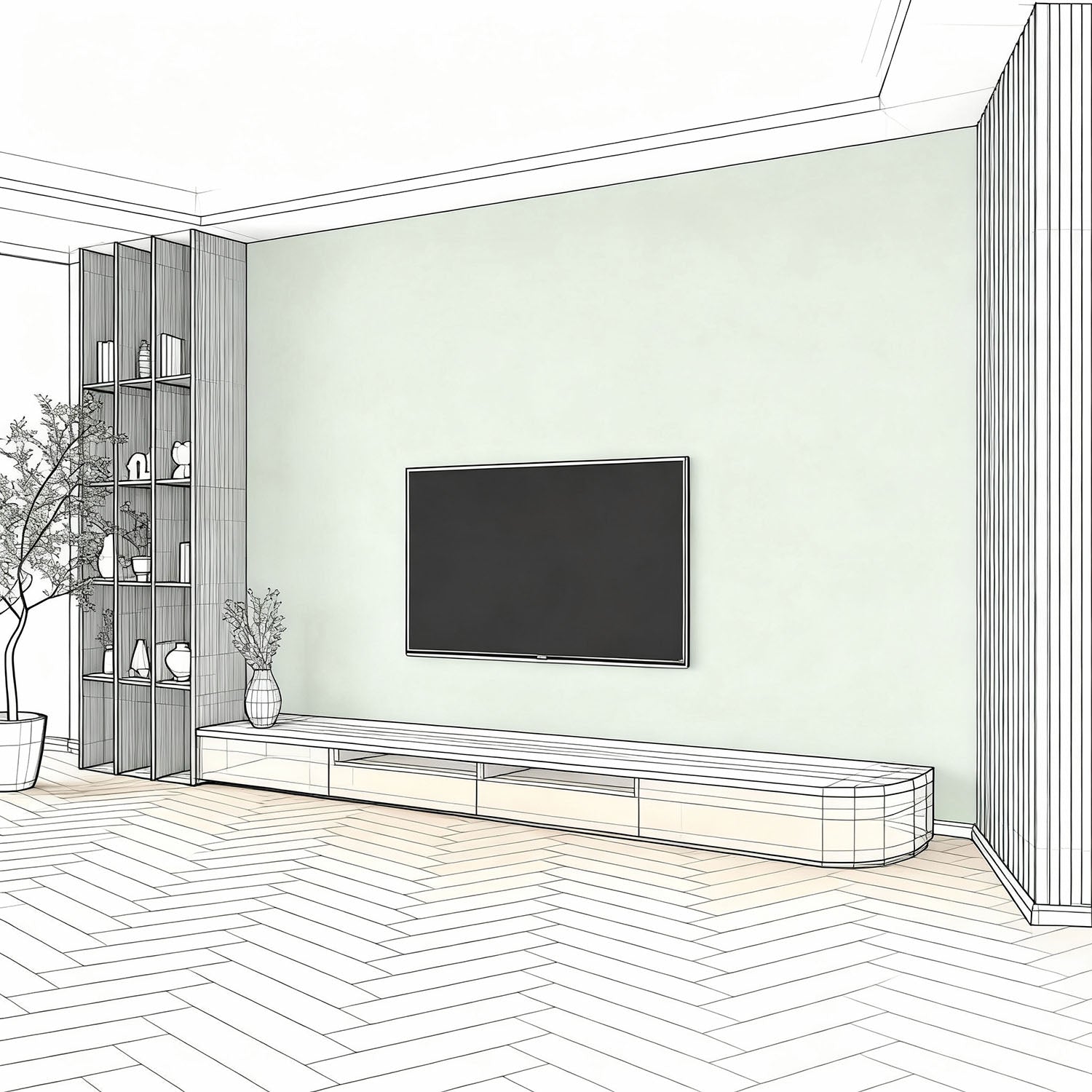 TV-meubel op maat – modern maatwerkmeubel met stijlvol design van De Maat Fabriek